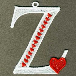 FSL Heart Alphabets 26 machine embroidery designs
