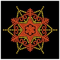 Gold Candlewicking Snowflakes 03(Md) machine embroidery designs