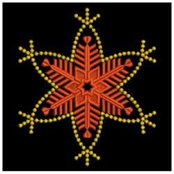 Gold Candlewicking Snowflakes 04(Lg) machine embroidery designs