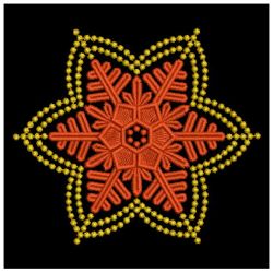 Gold Candlewicking Snowflakes 05(Sm)