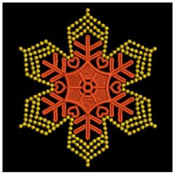 Gold Candlewicking Snowflakes 06(Lg) machine embroidery designs