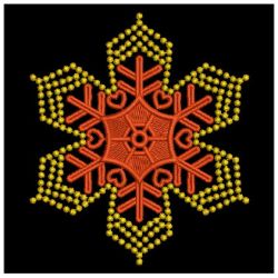 Gold Candlewicking Snowflakes 06(Sm)