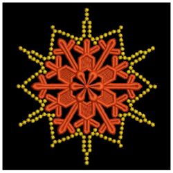 Gold Candlewicking Snowflakes 07(Sm) machine embroidery designs