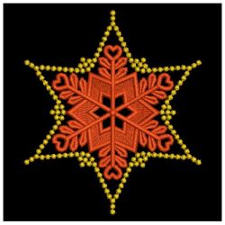 Gold Candlewicking Snowflakes 08(Sm) machine embroidery designs