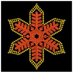 Gold Candlewicking Snowflakes 10(Md) machine embroidery designs