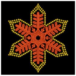 Gold Candlewicking Snowflakes 10(Sm)