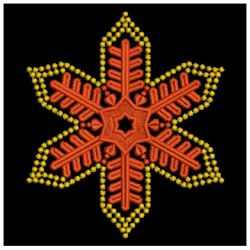 Gold Candlewicking Snowflakes 10(Lg)