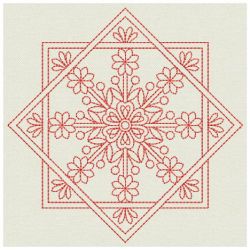 Redwork Flower Quilts 2 01(Lg) machine embroidery designs