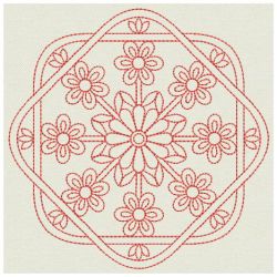 Redwork Flower Quilts 2 04(Sm) machine embroidery designs