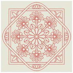 Redwork Flower Quilts 2 05(Lg)