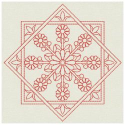 Redwork Flower Quilts 2 06(Md) machine embroidery designs