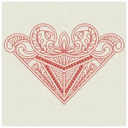 Redwork Artistic Decoration 01(Sm) machine embroidery designs