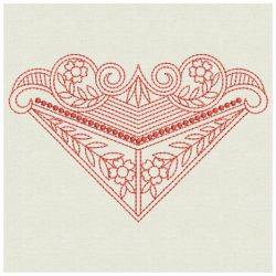 Redwork Artistic Decoration 02(Lg) machine embroidery designs