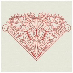 Redwork Artistic Decoration 03(Md) machine embroidery designs