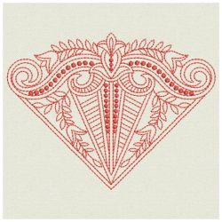 Redwork Artistic Decoration 04(Sm) machine embroidery designs