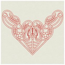 Redwork Artistic Decoration 08(Sm) machine embroidery designs