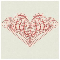 Redwork Artistic Decoration 10(Sm) machine embroidery designs
