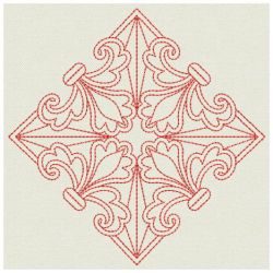 Redwork Fleur De lis Quilts 03(Md)