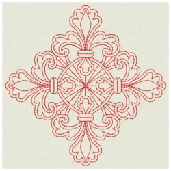 Redwork Fleur De lis Quilts 04(Md)