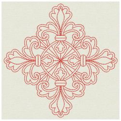 Redwork Fleur De lis Quilts 04(Md)