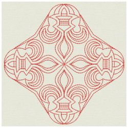 Redwork Fleur De lis Quilts 10(Md)