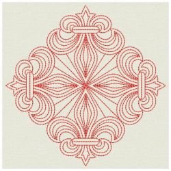Redwork Fleur De lis Quilts 16(Lg) machine embroidery designs
