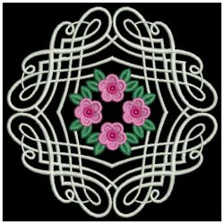 Artistic Rose Decoration 07(Sm) machine embroidery designs