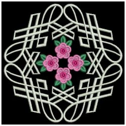 Artistic Rose Decoration 10(Lg) machine embroidery designs
