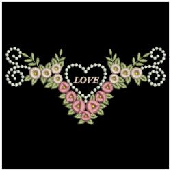 Romantic Rose Borders 04(Sm) machine embroidery designs
