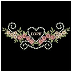 Romantic Rose Borders 06(Sm) machine embroidery designs
