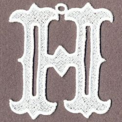 FSL White Alphabets 08 machine embroidery designs