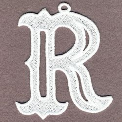 FSL White Alphabets 18 machine embroidery designs