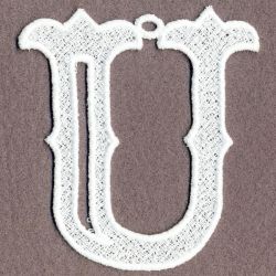 FSL White Alphabets 21 machine embroidery designs