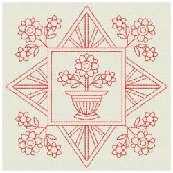 Redwork Folk Art Quilts 10(Lg)
