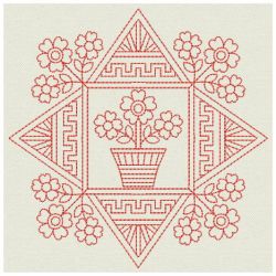 Redwork Folk Art Quilts 11(Lg)