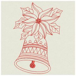 Redwork Christmas Bells 2 03(Md) machine embroidery designs