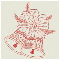 Redwork Christmas Bells 2 06(Sm) machine embroidery designs
