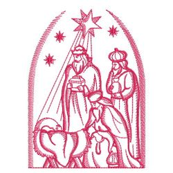 Redwork Three Kings 05(Md) machine embroidery designs