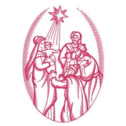Redwork Three Kings 06(Md) machine embroidery designs