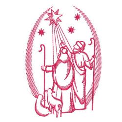 Redwork Three Kings 07(Lg) machine embroidery designs