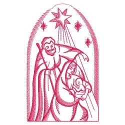 Redwork Three Kings 09(Lg) machine embroidery designs