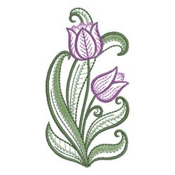 Vintage Tulips 01(Sm) machine embroidery designs