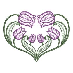 Vintage Tulips 03(Lg) machine embroidery designs