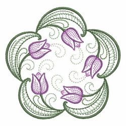 Vintage Tulips 06(Md) machine embroidery designs