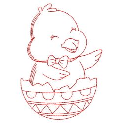 Redwork Easter Animals 04(Lg) machine embroidery designs