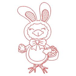 Redwork Easter Animals 10(Lg) machine embroidery designs