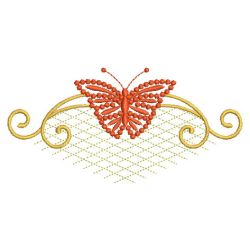 Heirloom Candlewicking Butterflies 03(Md) machine embroidery designs