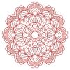 Redwork Round Symmetry Quilt 10(Md)