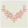 Redwork Heirloom Autumn Leaves 07(Lg)