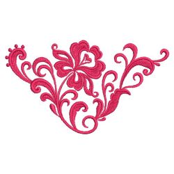 Damask Flower Corners 03(Sm) machine embroidery designs